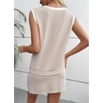 thumbnail image 5 of AURA Womens Two Piece Casual Set Color Block T Shirt and Cropped Pants Summer Comfortable Outfit, 5 of 6