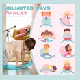 thumbnail image 3 of Qaba Blue Wobble Board for Active Play & Development | Durable PE Rocker Bridge | 32.3" x 10.8" | Ages 3-6 | Living Room & Playroom Fun, 3 of 7