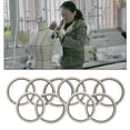 thumbnail image 4 of 10 rollos de cinta adhesiva de colores para pizarra blanca, cinta fina y estrecha para acabado artístico. blanco, 4 of 9