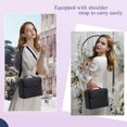 thumbnail image 3 of Soft Makeup Box Train Bag Case Pallette Pockets Artist Cosmetic Nail Kit Handbag with Carry Strap Makeup Storage Organizer Box for Jewelry Make-Up Brushes Toiletry, 3 of 5