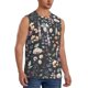 thumbnail image 2 of Fotbe Wildflower Watercolor 1 Men's Camiseta sin Mangas Estampada para Hombres, Playera Casual para Gimnasio, Entrenamiento, Playa-Small, 2 of 7