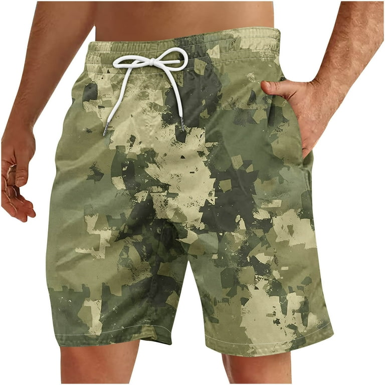 WAENQINLA Big and Tall Camo Shorts for Mens Casual Drawstring