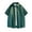 Green, variant on Flannel Shirts Men's Lapel Short Sleeved Plaid Top Shirt Short Sleeved Lapel Top/shirt Black L