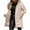 Khaki, variant on TKLPEHG Womens Winter Coats Warm Irregular Hem Jacket Hood Zip Outerwears Long Coat Thermal Jackets (White,L)