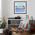 thumbnail image 4 of Art.com Boat House Row Art Print by Phyllis Adams, Brown Frame Wall Art, 38" x 38", 4 of 5