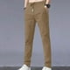 thumbnail image 1 of Pantalones largos de moda para hombre, color liso, con bolsillos, informales, pantalones largos de seda helada para hombre, 1 of 3