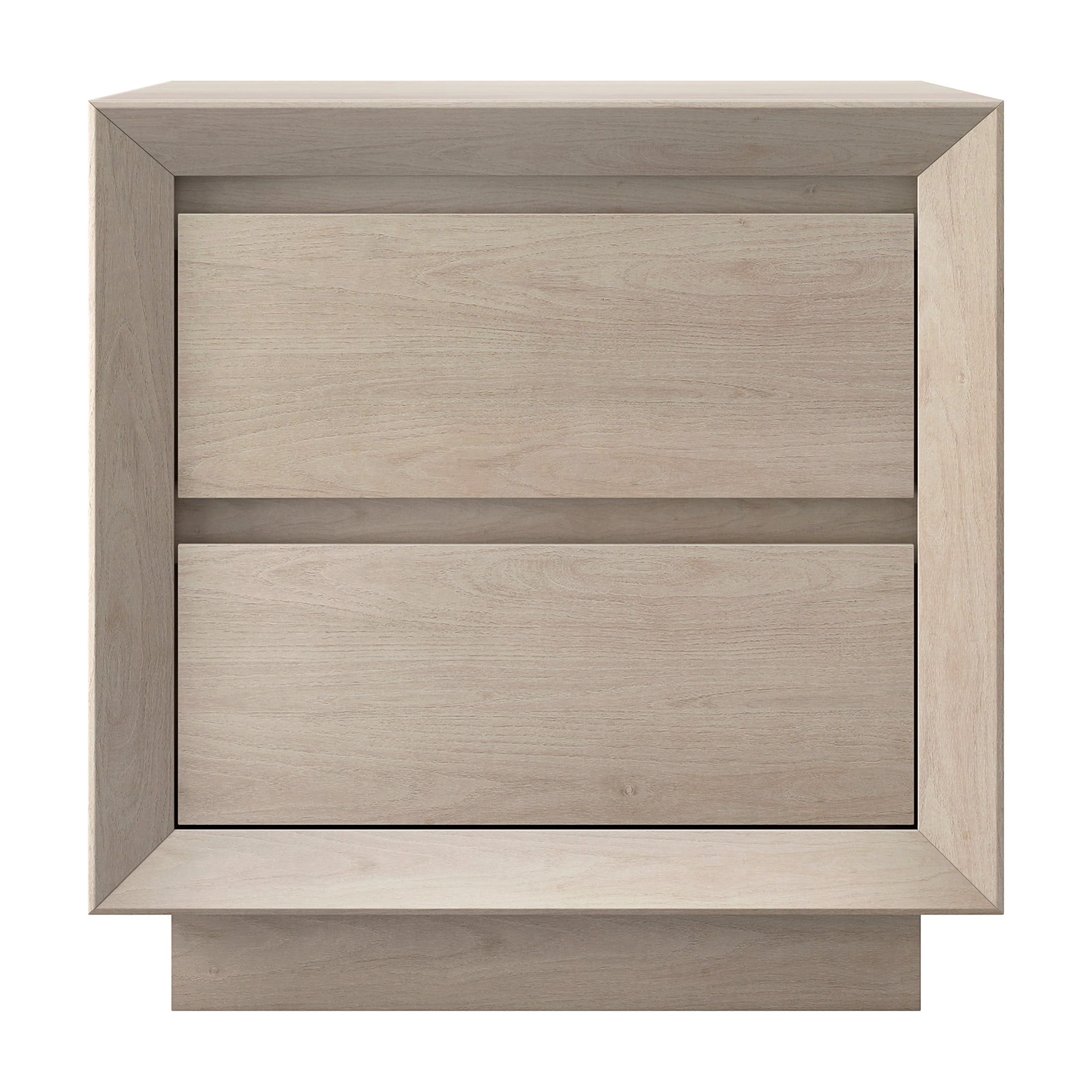 Evelyn&Zoe Modern/Contemporary 24" Wide Alder White Nightstand