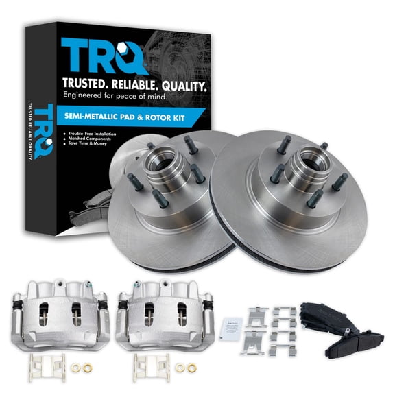 TRQ Front Brake Calipers Pads Rotors Fits Select 95-01 Explorer 98-02 Ranger B2300 B2500