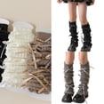 thumbnail image 2 of 3D Bowknot Children's Piled Socks Ballet Type Sweet Knitted Foot Covers Trend Leg Warmer Soft Warm Stackable Socks, 2 of 9