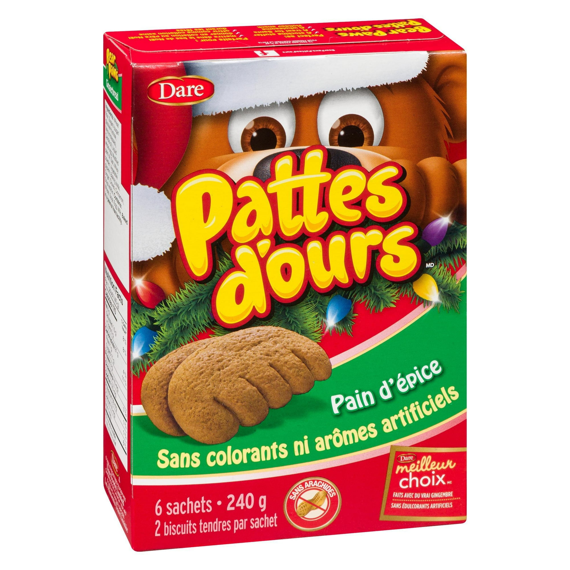 Bear Paws Gingerbread Cookies, 240 g