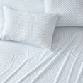 thumbnail image 4 of Martha Stewart 4-Piece Cotton/Polyester Herringbone Bed Sheet Sets, King Sheet Set, 4 of 6