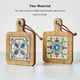 thumbnail image 4 of Posavasos de madera Kearding estilo japonés 2 set tipo 3, 4 of 6