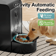 thumbnail image 6 of Nomipaw Cat Dog Feeder and Waterer - Automatic Gravity Feeding - Two-in-One - 0.8 Gallon Each Feeder - Black, 6 of 9