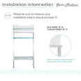 thumbnail image 4 of Pierre 19.5 Single, Freestanding, Open Shelf, Chrome Metal Frame Bathroom Vanity, 4 of 12