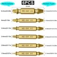 thumbnail image 2 of 6pcs Broken Screw Extractor Kit Damaged Screw Extractor Kit Screw Head Extractors Damaged Screw Extractor and Bolt Extractor for Removing Broken Screws(Gold), 2 of 6