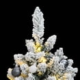 thumbnail image 2 of vidaXL Artificial Hinged Christmas Tree 150 LEDs & Ball Set 47.2", 2 of 12