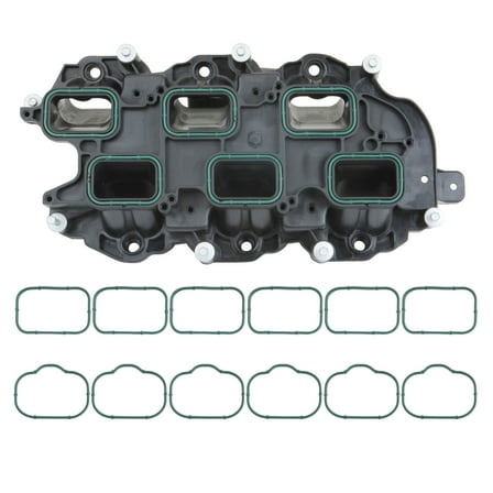 MITZONE Intake Manifold with Gasket Compatible with 2011-2021 Jeep Dodge RAM Chevy 3.6L V6 Vehicles Grand Cherokee Wrangler Journey Grand Caravan Town Country Replace 05184199AF