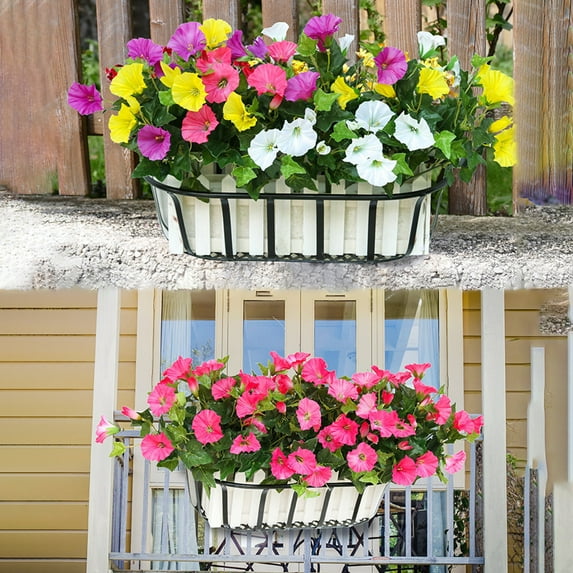 Cheers US Artificial Flowers, Outdoor Indoor UV Resistant Fake Flowers No Fade Faux Plastic Plants Garden Porch Window Box Decoration