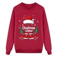 thumbnail image 4 of Christmas Family Matching Long Sleeve Shirts Festival Funny Graphic Party Pajamas Crewneck Sweatshirts Sleepwear Tops, 4 of 4