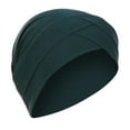 thumbnail image 2 of Dyfzdhu Turbans for Women Solid India Hat Ruffle Cancer Chemo Beanie Head Wrap Scarf Cap, 2 of 2