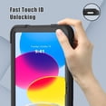 thumbnail image 4 of For Apple iPad 10th Generation 10.9 inch 2022 / A2696 / A2777 Heavy Duty Dual Layer Shockproof Protective Kickstand Hard Case Cover Black/Black, 4 of 8