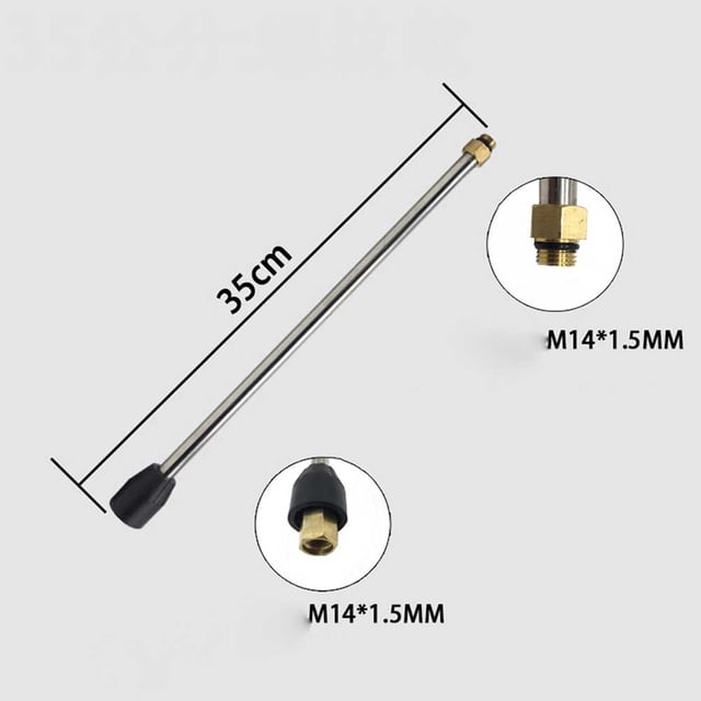 15/35/50cm High Pressure Washer Jet Extension Wand Rod for Car Wash Accessory