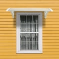 thumbnail image 6 of Xilee  Window Awning Outdoor Polycarbonate Hollow Sheet Door Patio Canopy Patio Awning Canopy Window Door Cover for Rain Snow Sunlight Protection Hollow Sheet,White, 6 of 7