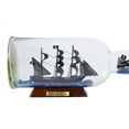 thumbnail image 5 of Hampton Nautical Calico Jack's The William Model Ship in a Glass Bottle 11" - Famous Pirate Ship, 5 of 6