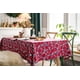 thumbnail image 1 of Nvzi cotton linen printed retro tablecloth restaurant fabric dining table cloth tablecloth desktop decoration (red, 260 * 140cm), 1 of 5