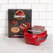 Uncanny Brands Jurassic Park Electric Waffle Maker, Full Color T Rex Design