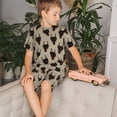 thumbnail image 4 of Balery Cute Black Dog Conjunto de Pijama Infantil de Manga Corta con Estampado – Ropa de Dormir de Algodón Suave-XX-Large, 4 of 6