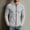 Gray, variant on LYSMORA Men's Waffle Knit Full Zip Hooded Jacket Long Sleeve Drawstring Sweatshirt with Zipper Side Pockets