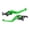 Green, variant on Motorcycle Brake Lever with Ergonomic Grip for Improved Safety Aluminum Construction