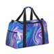 thumbnail image 2 of Fotbe Swirl Blue And Purple Bolsa de Viaje con Estampado, Bolsa de Fin de Semana para Mujer con Compartimento para Zapatos, Bolsa de Gimnasio con Bolsillo Húmedo, 2 of 7