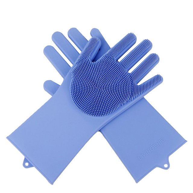 Guantes de Silicona para lavavajillas Sunnimix limpieza azul