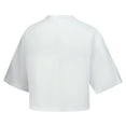 thumbnail image 3 of Women's ZooZatz White Ohio State Buckeyes Mesh Cropped V-Neck T-Shirt, 3 of 4