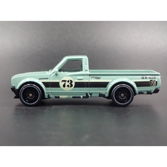 Open Box 1973-1979 DATSUN 620 PICKUP TRUCK GREEN 1:64 SCALE DIORAMA DIECAST MODEL CAR