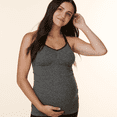thumbnail image 5 of BRAVADO! BASICS Women's Seamless Maternity Nursing Tank Top Cami for Breastfeeding with Adjustable Straps, Dark Charcoal Heather, X-Large, 5 of 6