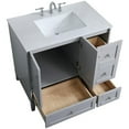 thumbnail image 3 of Elegant Decor Sommerville 36" Single Quartz Top Bathroom Vanity in Gray, 3 of 15