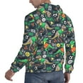 thumbnail image 6 of Wukai Dinosaur Plays Soccer Print Men Hoodies Fleece Sweatshirts Long Sleeve Sweaters Pullover Fall Outfits Winter Clothes-X-Large, 6 of 7