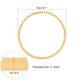 thumbnail image 2 of Uxcell 3.1" Wooden Bamboo Floral Hoop Rings for DIY Crafts Wedding Wreath 12Pack, 2 of 5