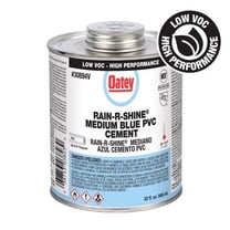 Oatey Rain-R-Shine 32 Oz. Low Voc Medium Bodied Blue PVC Cement 30894V