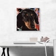 thumbnail image 2 of ARTCANVAS Dachshund Dog Breed Red Abstract Canvas Art Print - Size: 18" x 18" (1.50" Deep), 2 of 9