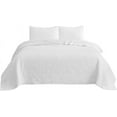 thumbnail image 6 of Chezmoi Collection Linden 3-Piece Floral Leaves Reversible Cotton Quilt Set, 6 of 8