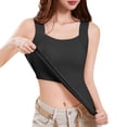 thumbnail image 5 of MEICHEN Women's Solid Tank Tops with Built In Bras Warm Slim Fit Vest Camisoles Seamless Underwear Trendy Summer Fall Essentials Clothes, 5 of 9
