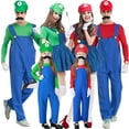 thumbnail image 3 of KAWELL Super Bros Family Costume Cosplay Costume Brothers Halloween Cosplay Costume, 3 of 6