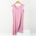 thumbnail image 3 of Ladies Nightgowns New Plus Size Tank Dresses for Women Summer Casual Sleeveless Nightgowns Sleepshirts Soft Comfy Sleepwear Nightdress Pinky 5XL, 3 of 6