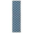 thumbnail image 4 of SAFAVIEH Courtyard Estelle Geometric Indoor/Outdoor Area Rug, Navy/Beige, 6'7" x 6'7" Square, 4 of 10