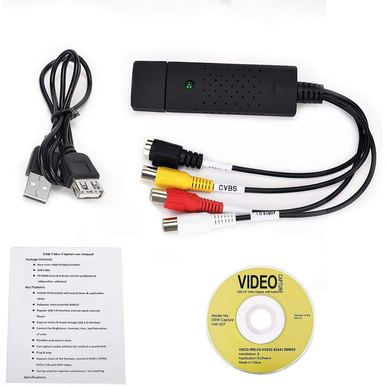 DIGITNOW USB 2.0 Video Capture Card- Pro+ Version VHS to Digital