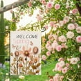 thumbnail image 2 of Welcome Spring Garden Flag Vertical Double-Sided Flower Butterfly Bloom Leaves Yard Flags Spring Farmhouse Outdoor Decoration for Spring Holiday, 12.5x18, 2 of 6